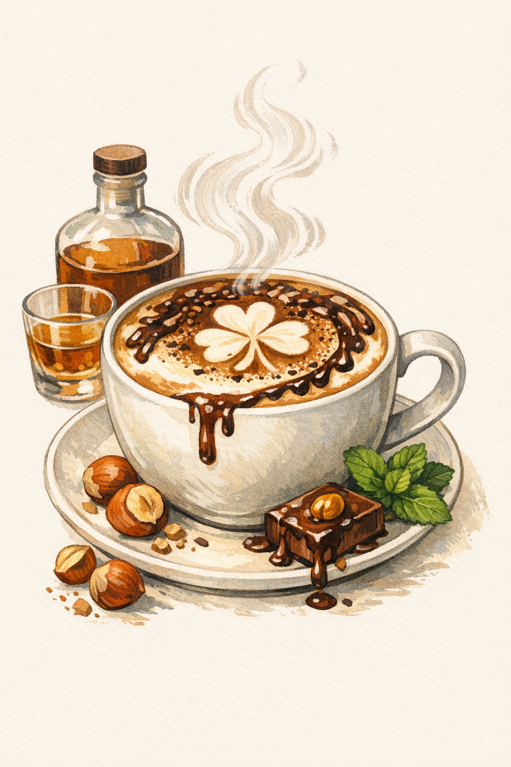 The Clover drink illustration