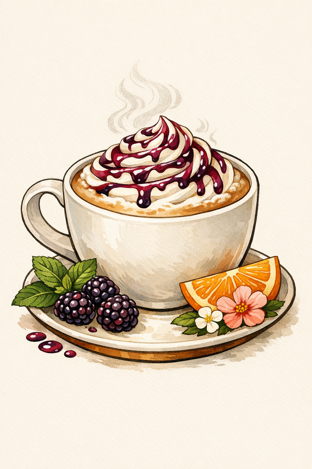 Secret Garden drink illustration